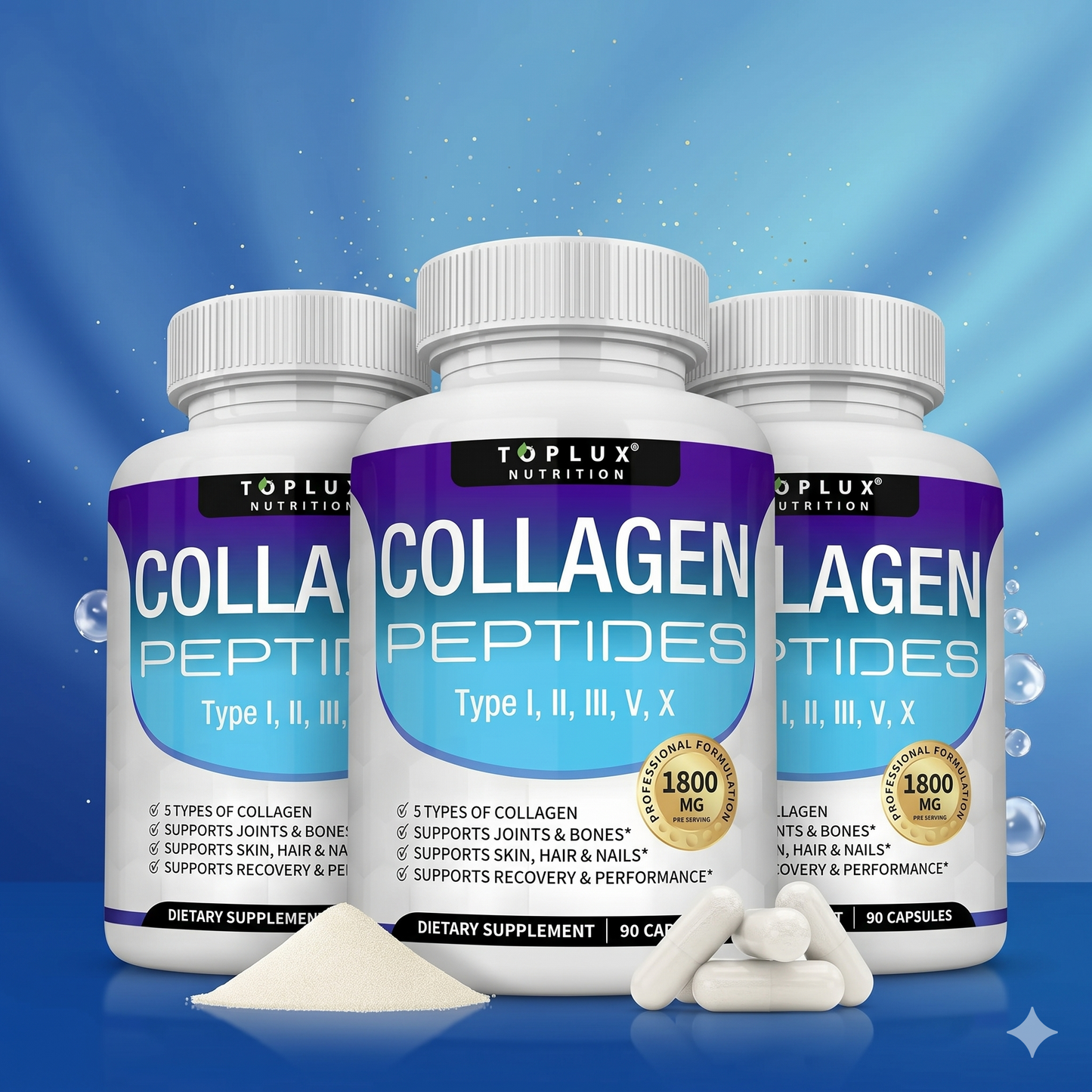 OmniColágeno Pro: 60 Capsulas De Colágeno Peptides.  💎