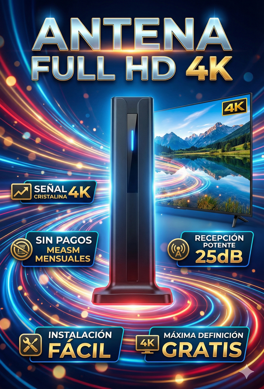 2x1 Antena UHD 4k +865 Canales📡 ¡No Pagues Mensualidades!